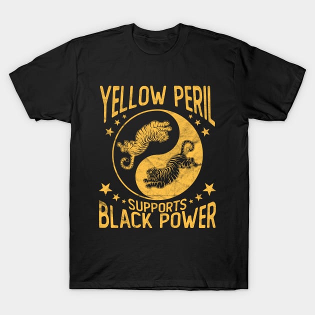 Yellow Peril Supports Black Power T-Shirt by EbukaAmadiObi19